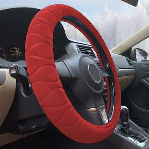 ضبابي منفوش غطاء عجلة القيادة-لينة منتجات وردية فخمة الأيدي الدافئة العالمي 15" - Product Image 3