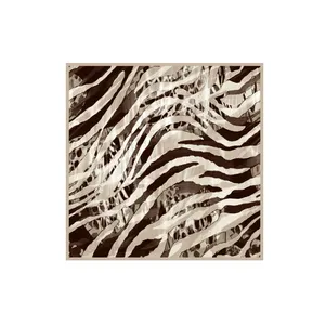 zebra print odm silk scarf bondage