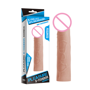 Benutzer definiertes Logo Sexspielzeug Frau Erwachsene Weibliche Masturbation Lovetoy Verlängerung hülse Silikon Dildo <span class=keywords><strong>Penis</strong></span> - Product Image 1