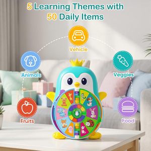 Jouet éducatif pour enfants au design pingouin - Jouet d'apprentissage interactif pour tout-petits certifié CPSIA CPC - Product Image 3