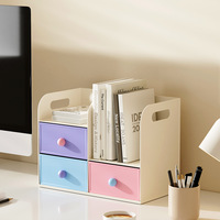 Support de Rangement Multifonctionnel en Plastique pour Bureau, Porte-Stylo Romantique Parisien, Support de Livre, Organisateur de Papeterie pour Dortoir Étudiant et Bureau