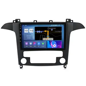 Player GPS Navigasi Video Mobil 2DIN, untuk Ford S-MAX S MAX Galaxy 2006-2015, Radio Otomatis Sistem Multimedia Carplay BT