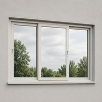 Fenêtres coulissantes en aluminium à double et triple vitrage trempé, résistantes aux ouragans, conformes à la norme AS2047, pour balcon