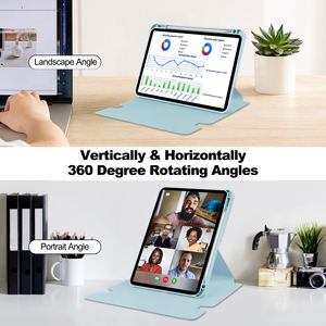 Clavier sans fil détachable de protection, accessoires pour tablette en TPU, pour <span class=keywords><strong>iPad</strong></span> Pro 11 pouces 2024, étui transparent <span class=keywords><strong>rotatif</strong></span> à 360 degrés - Product Image 2