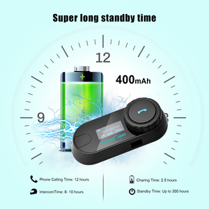 FreedConn T-COM VB Sistem Musik & Komunikasi Helm Motor untuk 2 Pengendara 800 Meter Bluetooth Full Duplex Interkom FM - Product Image 5