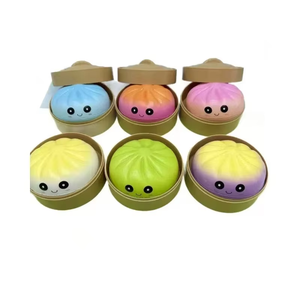 PU Realistic Xiao Long Bao Bun Shaped Stress Relief Squeeze Toy with Slow <b>Rebound</b> Large Size Unisex for 14 Years & up - Product Image 6