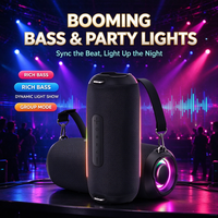 Haut-parleur sans fil 40W IPX6, autonomie 24h, batterie 5200mAh, BT5.3, lumière RGB, pour extérieur, fête, vélo, sport