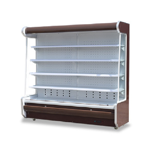 Refrigerador de Exhibición Abierta para Frutas y Verduras de Alta Calidad, Enfriador Vertical con Doble Cortina de Aire para <span class=keywords><strong>Supermercado</strong></span> - Product Image 3