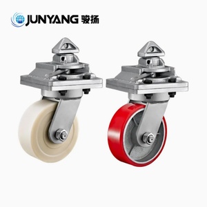 Roues pivotantes en acier ISO 6/8/10/12 pouces pour conteneurs maritimes avec frein et blocage rigide – Pièces et accessoires pour conteneurs - Product Image 3