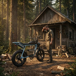 Bicicleta Eléctrica Todoterreno Resistente a Pinchazos con Neumáticos Gruesos de 20x4.0, Bicicleta Eléctrica Todoterreno de Alta Resistencia para Paseos por Senderos Forestales - Product Image 6