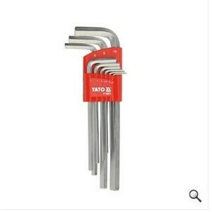 Juego de Llaves Hexagonales Yato de 1.5-10 mm, Grado Industrial, Acero S2, Kit de Herramientas Mecánicas de 9 Piezas - Product Image 1