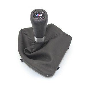 BMW Car Shift Knob Leather Dust Cover <b>Kit</b> Black Ergonomic Gear Stick Accessory for E81 E82 <b>Models</b> - Product Image 2
