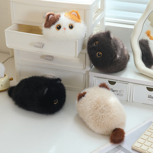 Almohada <span class=keywords><strong>de</strong></span> Gato <span class=keywords><strong>de</strong></span> Peluche <span class=keywords><strong>Súper</strong></span> Suave con Relleno <span class=keywords><strong>de</strong></span> Poliéster y Algodón PP, Diseño Adorable <span class=keywords><strong>de</strong></span> Gato Abrazable, <span class=keywords><strong>Juguetes</strong></span> Relajantes para Niños - Product Image 2