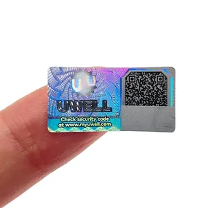 High Quality Anti-counterfeiting Holographic Packing Label Scratch Off Security Seal Hologram Sticker Hologramme QR Code