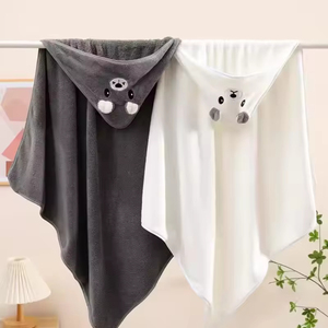 Serviette <span class=keywords><strong>de</strong></span> <span class=keywords><strong>bain</strong></span> mignonne pour bébé serviette absorbante douce nouveau-né Swaddle Wrap bébé couvertures pour filles garçons - Product Image 4