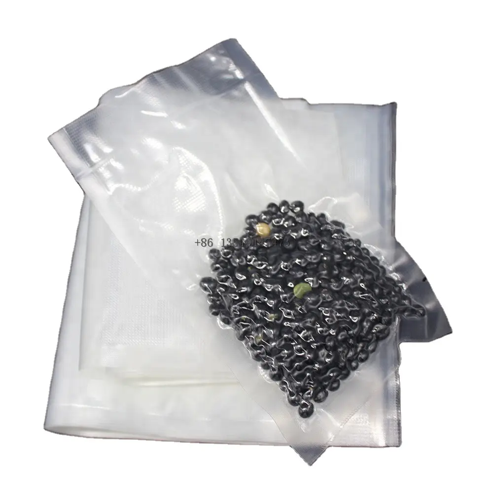 खाद्य पैकेजिंग के लिए 2024 नए वैक्यूम सील प्लास्टिक बैग वैक्यूम नायलॉन बैग वैक्यूम बैग काले