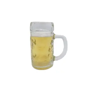 Jarra de cerveza alemana de vidrio, personalizada, con mango, 300ML