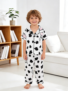 Abbigliamento per Bambini all'Ingrosso, <span class=keywords><strong>Pigiama</strong></span> Estivo a Righe per Ragazzi e Ragazze, Set Morbido e Leggero - Product Image 6