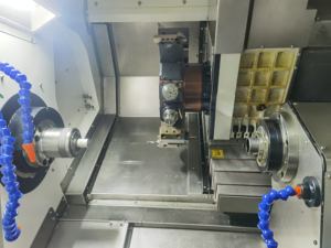 HANSUN HTX800-8DIY 15-Station Tools <b>Lathe</b> Turning Center Dual Spindle Single Power Turret <b>CNC</b> Tornos Fanuc Y Axis Metal Machines - Product Image 2