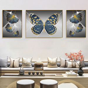 Dipinti <span class=keywords><strong>su</strong></span> <span class=keywords><strong>Tela</strong></span> Personalizzati di Farfalle e Fiori in 3 <span class=keywords><strong>Pannelli</strong></span> per Decorazione, Stampe <span class=keywords><strong>su</strong></span> <span class=keywords><strong>Tela</strong></span> di Arte Murale e Dipinti di Animali - Product Image 6