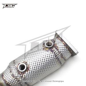 Tubo de bajada para <span class=keywords><strong>PORSCHE</strong></span> 911 <span class=keywords><strong>991</strong></span>/<span class=keywords><strong>991</strong></span>.2 Carrera 3,0 2011 + Tubos de escape Sistema de tubo de bajada de escape de acero inoxidable - Product Image 3
