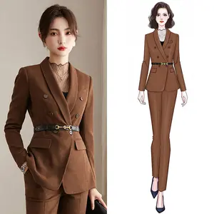 2023 High Quality Blazer De Ropa Para Mujer Women Skirt Suits Sets Business