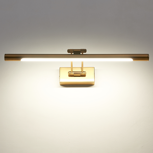 โคมไฟติดผนังห้องน้ำทองเหลืองหรูหรา ไฟส่องหน้ากระจกแต่งหน้า ไฟตกแต่งผนังเหนือกระจก ไฟส่องภาพ LED - Product Image 6