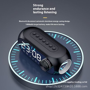 Xách Tay Mini S8 Bluetooth Loa RGB Loa Siêu Trầm Mới Nhà Máy Tính Để Bàn Nhỏ Đồng Hồ Báo Thức Kỹ Thuật Số Hiển Thị Điện Tử Bàn Bảng Đồng Hồ - Product Image 4