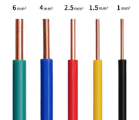 Câble électrique étanche 450/750V en cuivre massif isolé PVC, câble d'alimentation souterrain 0,5-400mm pour usage industriel, domestique et de construction