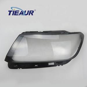 TIEAUR Ricambi Auto, Copertura Trasparente per Fari con Bordo Nero, Configurazione Base Xenon per <span class=keywords><strong>Tiguan</strong></span> Anni 2017-2018 - Product Image 1