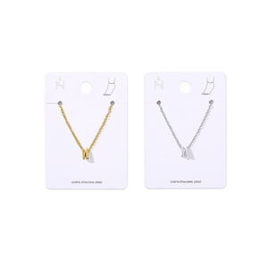 Cavigliera Tobiller con lettera N in acciaio inossidabile, gioielli minimalisti alla moda per donna, confezione da 12 pezzi - Product Image 3