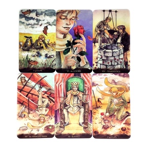 Cartes d'affirmation imprimées en papier, de haute qualité, en gros, modèle <span class=keywords><strong>Oracle</strong></span> Deck, cartes de Tarot personnalisées avec guide - Product Image 5