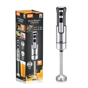 Mixeur Plongeant RAF 400W R.3030 en Acier Inoxydable, 4 Lames, 28000 tr/min, Démarrage Rapide, Nettoyage Facile, pour Cuisine - Product Image 4