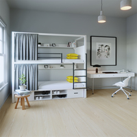 Service de Conception 3D Gratuit en Usine Lits Superposés Métalliques Simples et Doubles Durables et Modernes pour Adultes Étudiants Appartement et École