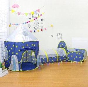 Nuovo arrivo capsula spaziale per bambini <span class=keywords><strong>tenda</strong></span> 3PC Pop-up giocattoli castello con due camere da letto per bambini - Product Image 4