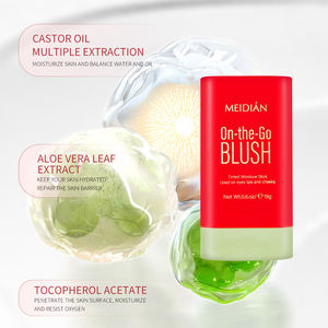 <span class=keywords><strong>Rubor</strong></span> 3 en 1 Personalizado Multiusos, Crema Roja para Mejillas, Marca Privada, Resistente al Agua, Barra de <span class=keywords><strong>Rubor</strong></span> OEM, <span class=keywords><strong>Contorno</strong></span> de Mejillas de Larga Duración - Product Image 6