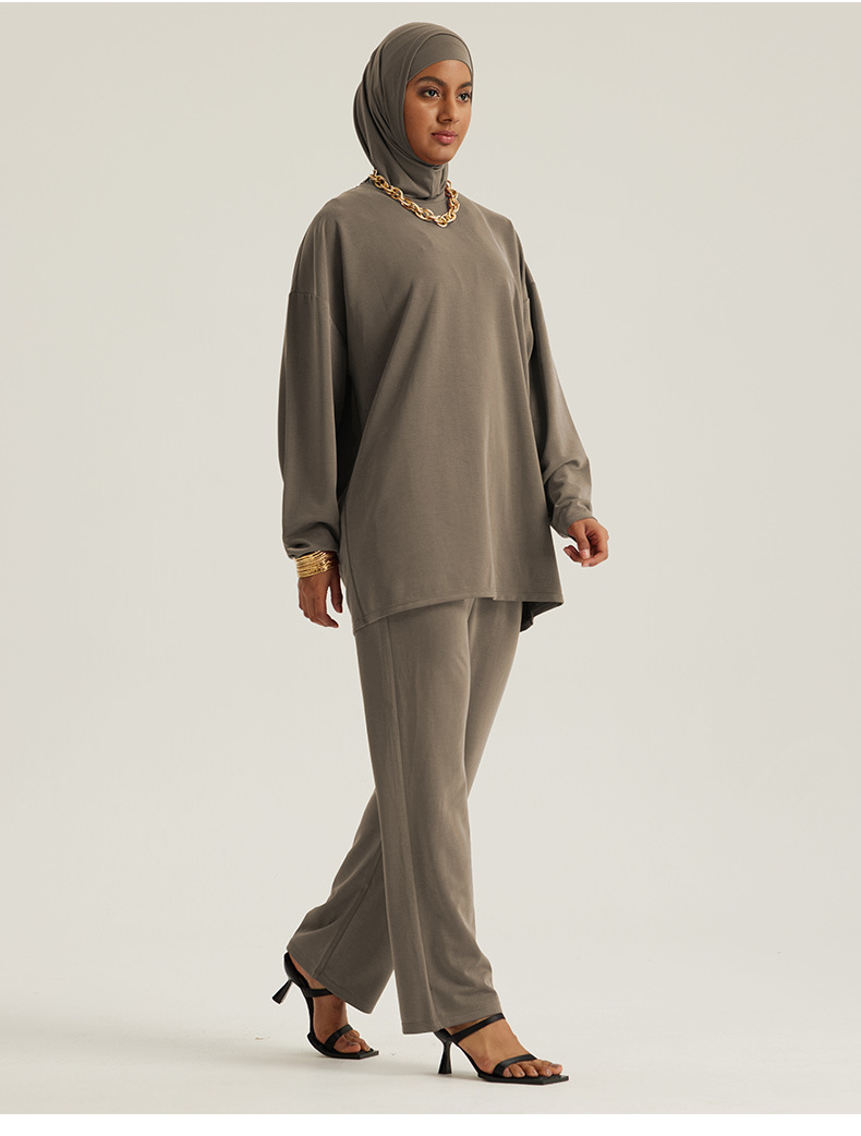 Modest Active Wear Women's Sports Sets Muslim Sportswear Women Sweat Suit · image 6