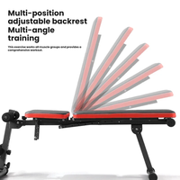 Banc de musculation multi-angles réglable en métal robuste pour entraînement complet du corps à domicile