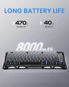 อุปกรณ์ต่อพ่วงคอมพิวเตอร์ K1 คีย์บอร์ดเกมมิ่งแบบไร้สาย 75% สวิตช์แบบ Linear พร้อมไฟ RGB Backlit - Product Image 6