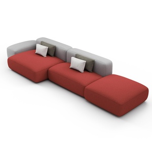 Ensemble de canapés modernes pour salle d'attente, meubles de bureau modulaires pour réception - Product Image 3