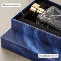 Boîte cadeau rigide personnalisée pour parfums et cosmétiques, avec couvercle et base en deux parties, insert en mousse personnalisé, vente en gros directe d'usine