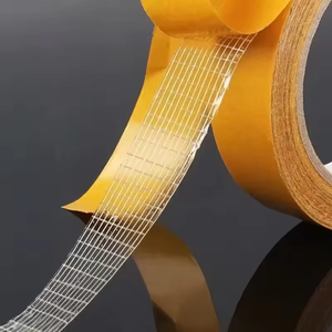 Sohi Best Seller Ruban adhésif double face en tissu maillé <span class=keywords><strong>de</strong></span> fibre <span class=keywords><strong>de</strong></span> verre à haute adhérence avec doublure en papier <span class=keywords><strong>de</strong></span> protection jaune pour la construction - Product Image 5