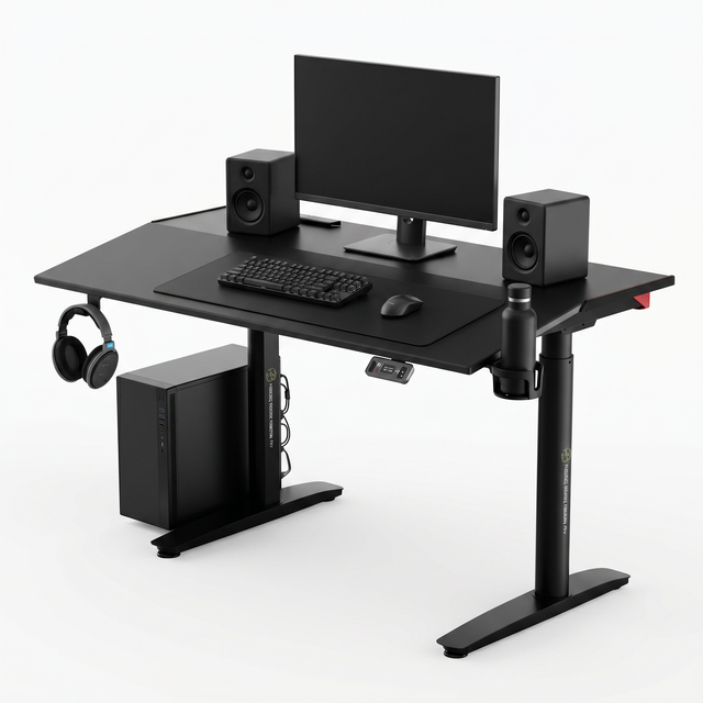 Electric Lazy Desk standing boss desk with Reclining Tilt Top Ergonomic Sit Stand Gaming Computer Desk Adjustable Height