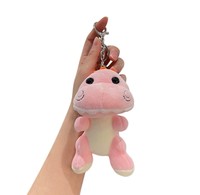 Porte-clés en peluche dinosaure mignon, jouet de dessin animé, breloque de sac, pour couple, cartable, animal en peluche Kawaii