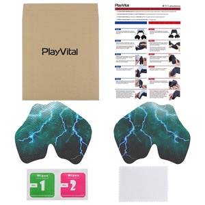 PlayVital Green Storm Thunder - Almohadillas de Goma Suave con Textura Profesional Antideslizantes y Absorbentes del Sudor para el Control de PS5 - Product Image 2