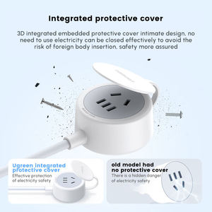 UGREEN Multiprise à charge rapide avec 2 prises, 4000W MAX, 16A MAX, 250V 10A, protection contre les surtensions - Product Image 5