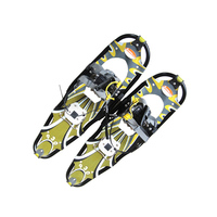 Raquettes à neige légères avec crampons en acier durables, pour la randonnée hivernale, raquettes à neige à bout carré en acier, confort pour le terrain montagneux