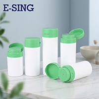 Emballage professionnel 150 ml 30 ml-200 ml Flacon pompe sans air en PP pour lotion nettoyante et soins de la peau, avec bouchon hermétique anti-poussière et finition lisse