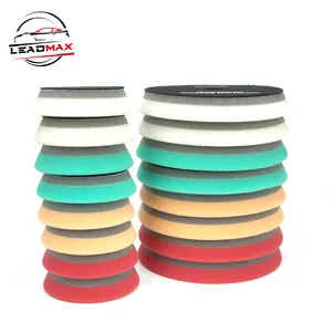 Memory Foam Layer Buffing Pads With Double Colors For Detailing Car Polishing Products