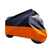Impermeabile Sun moto copertura tessuto 190T Oxford strato nero e arancione per Honda Kawasaki Yamaha Suzuki Harley TT pagamento ADL